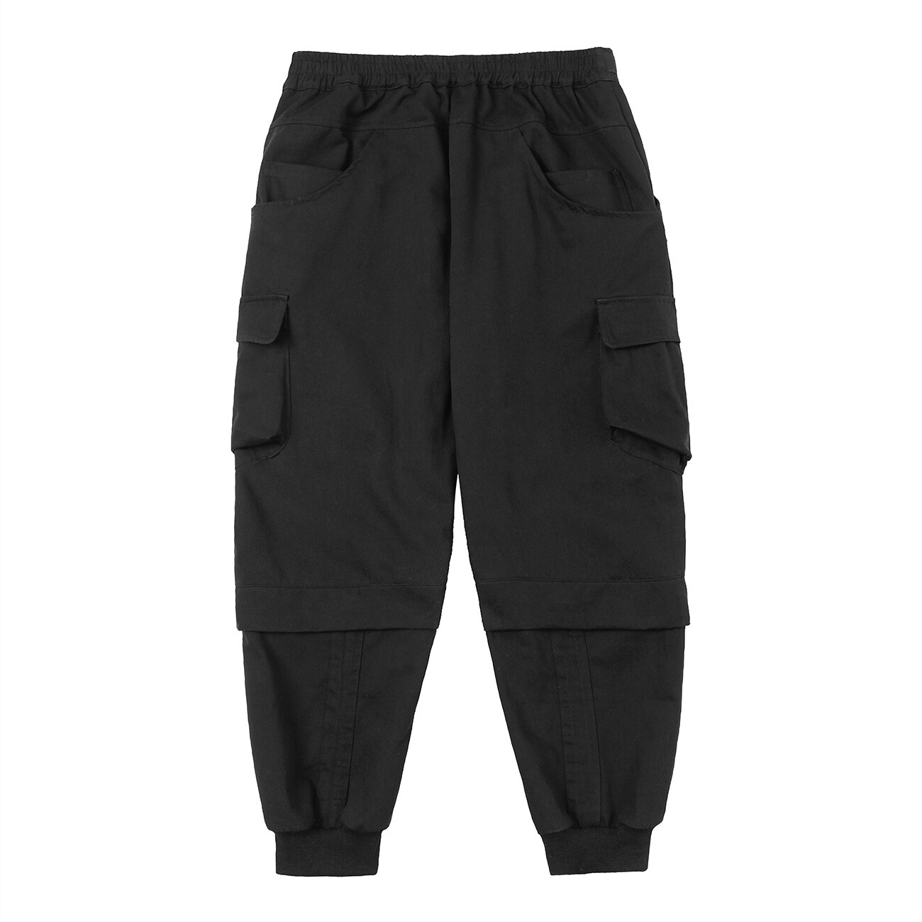 11 BYBB'S DARK Hip Hop Streetwear Cargo Pants Men Multi Pockets Belt Casual Loose Pants Techwear Joggers Trousers Sweatpants