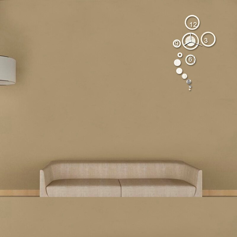 Modern Living Room Large wall clock Acrylic DIY Wall Clock Digit Clock Watch 3D Mirror Sticker Surface Europe Style wanduhr BS