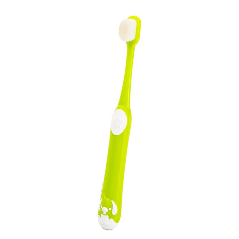 Cute Animal Soft Bristle Children's Toothbrush Cartoon Toothbrush Girls Boys Kids Dental Care Tooth Brush: Green