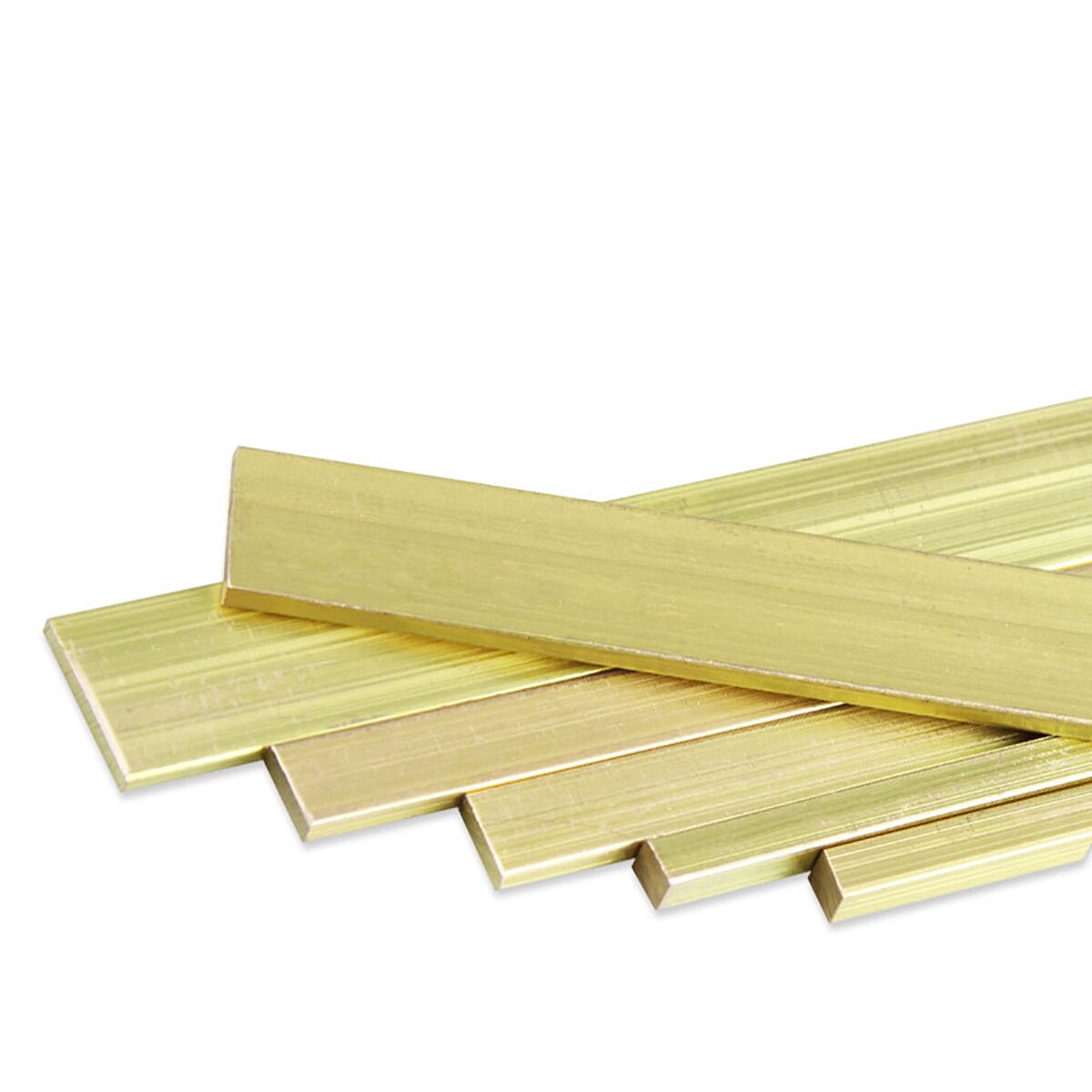 1pcs Length 500mm Solid H59 Brass Row Strip Brass Flat Plate Bar Thickness 3 4 5 6mm