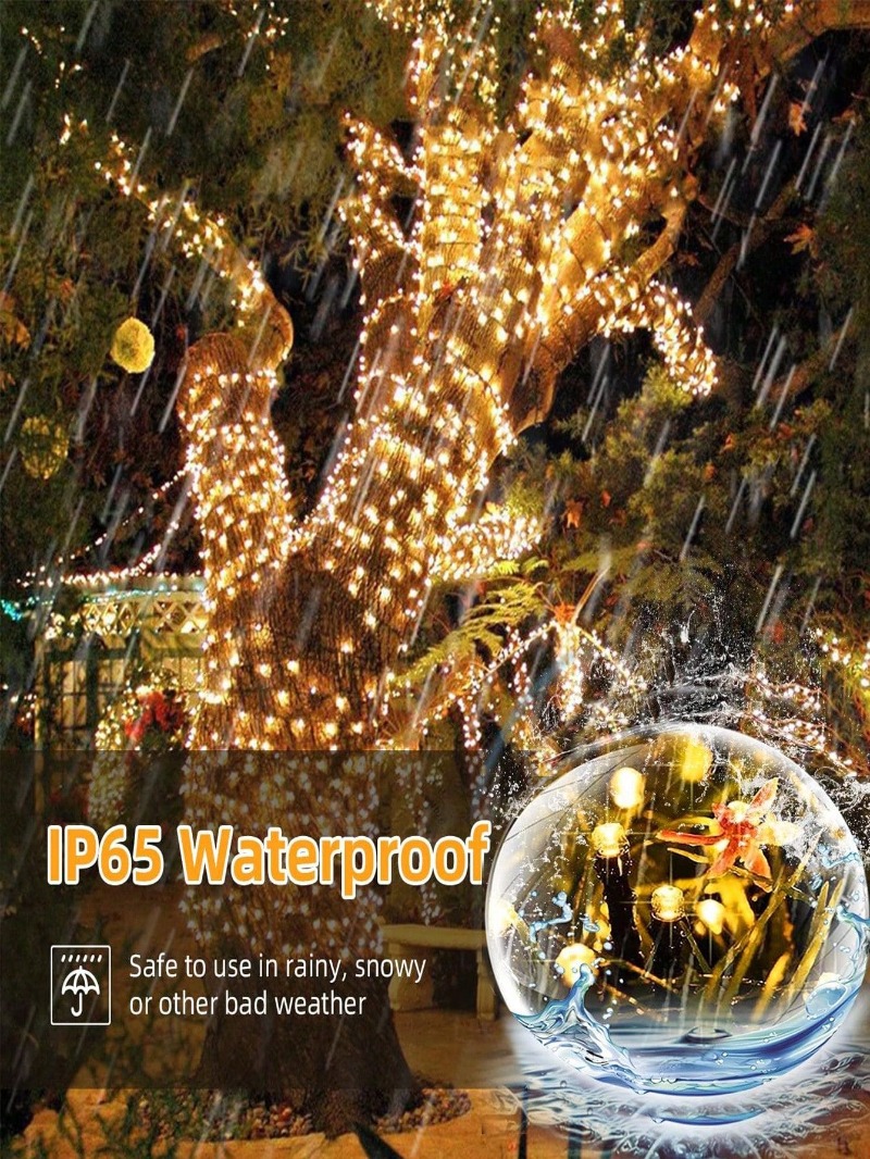 Luces solares Tiras impermeables para exteriores 8... – Grandado, image size:800x1066