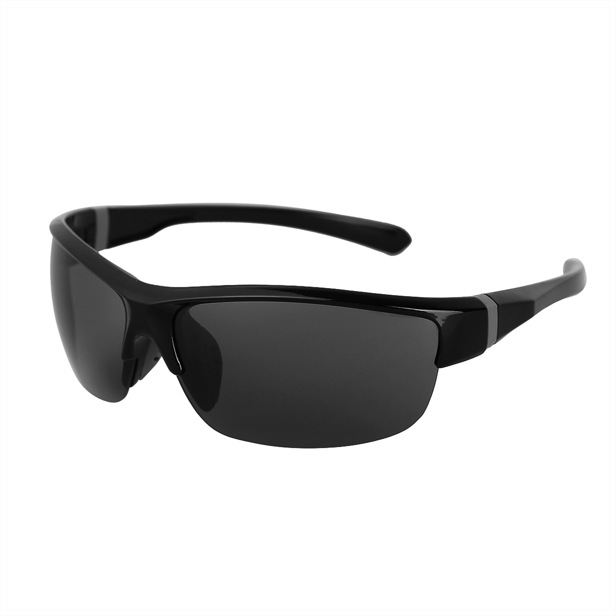 DPOIS Sonnenbrille Männer Sport Sonnenbrille UV 400 Schutz Golf Sonnenbrille Frauen Fahren Radfahren Gläser Angeln Brillen: Black Gray