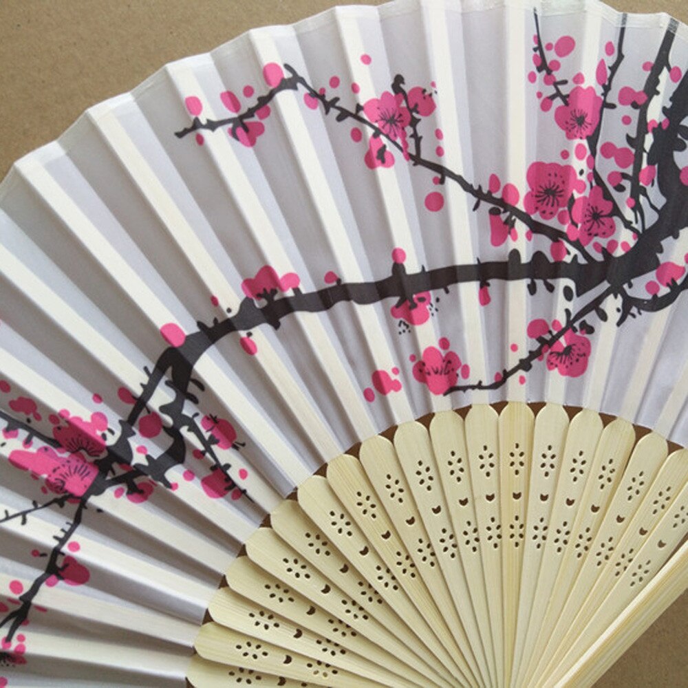 Vintage Stijl Zijde Vouwen Fan Chinese Japanse Patroon Art Craft Home Decoratie Ornamenten Dance Hand Fan #50G