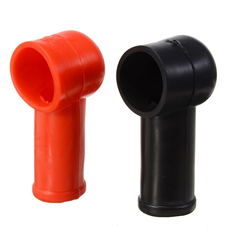 10pcs Black Red Battery Terminal Protective Covers Round Insulating Caps Insulating Protector Replacement Batteries Accessories
