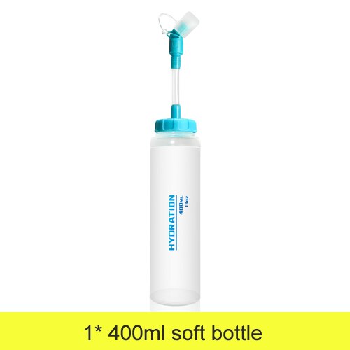 Pfad Laufen-5L Ultraleicht Rucksack Trink Joggen Weste Marathon- Fahrrad Wasser 400ml Flasche 2L Wasser Tasche: nur 400ml Flasche