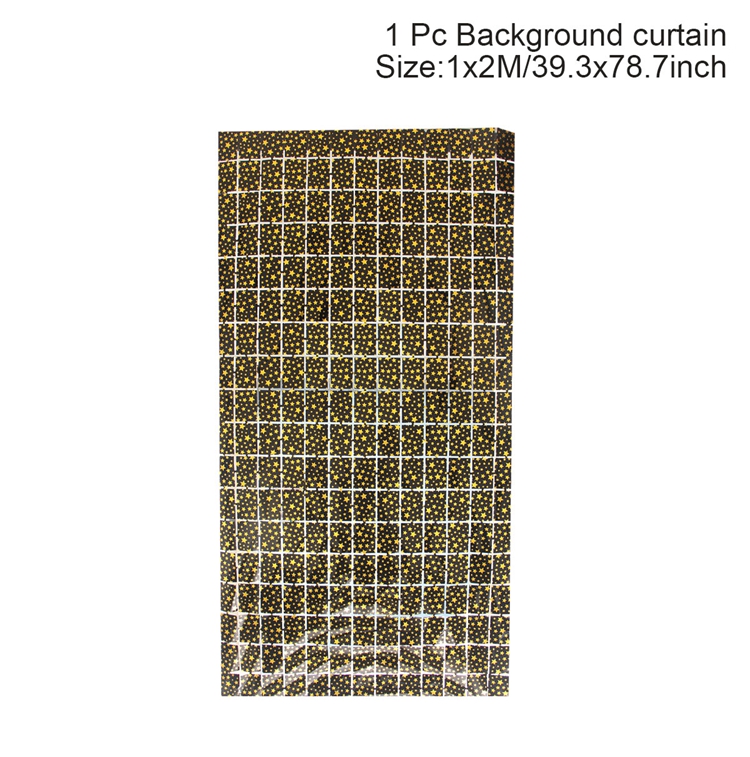 Gold Rain Curtain Party Background Birthday Party Decor Shimmer Wall Backdrop Wedding Decorations Foil Sequin Wall Background: star