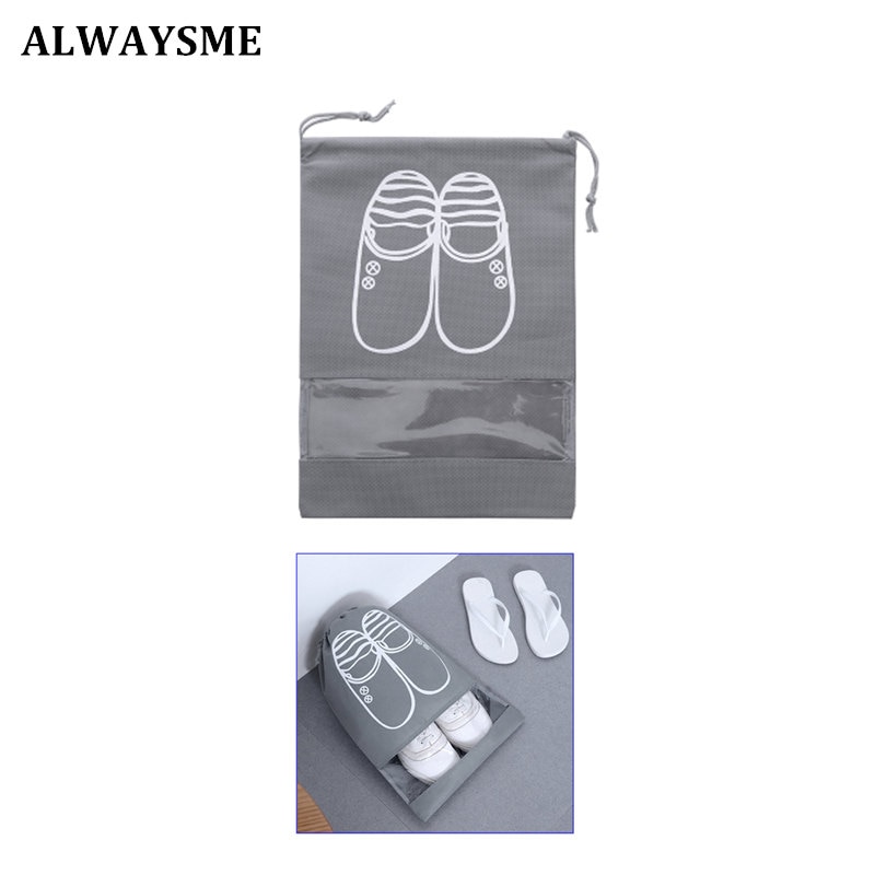 Alwaysme 32 x 44cm 28 x 35.5cm herresko til kvinder støvbeskytter sko beskyttelsestaske sko støvpose blå eller grå farvevalg