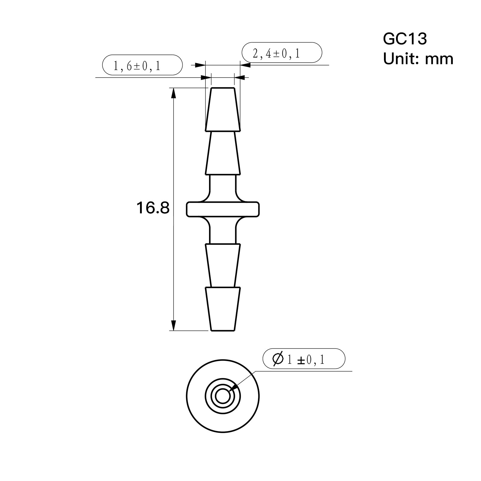 6-Piece Straight Shape Plastic Connector Hose Tube Fitting Water Aquarium Air Tubing Pipe Connectors for Flexible and Silicone