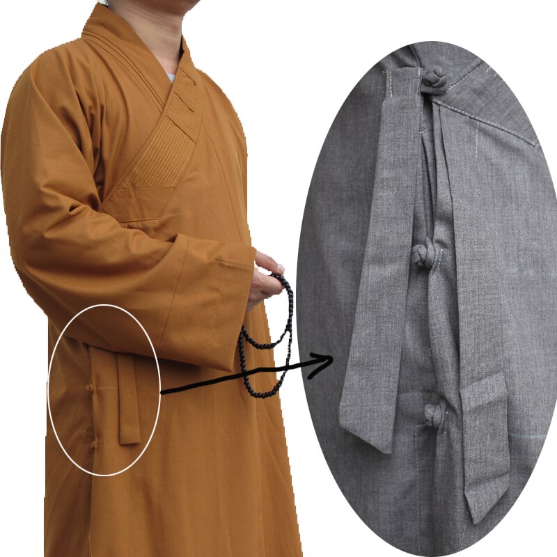 Buddhistisk munke klæder tøj kostume shaolin munke tøj buddhistisk munke tøj uniform meditation traditionelt kinesisk tøj
