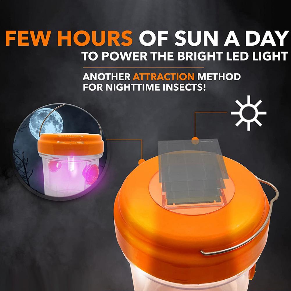 Yellow Jackets Traps 1 Pack Outdoor Wasp Catcher With Solar Power Safe And Reusable Yellow Jackets Container For Detecting Ca