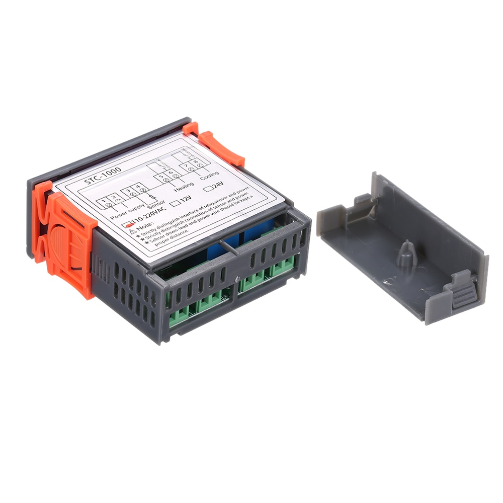 Digital Temperature Controller Heating Cooling Centigrade Thermostat 2 Relays Output with Sensor Temperature Controller 220V 24V