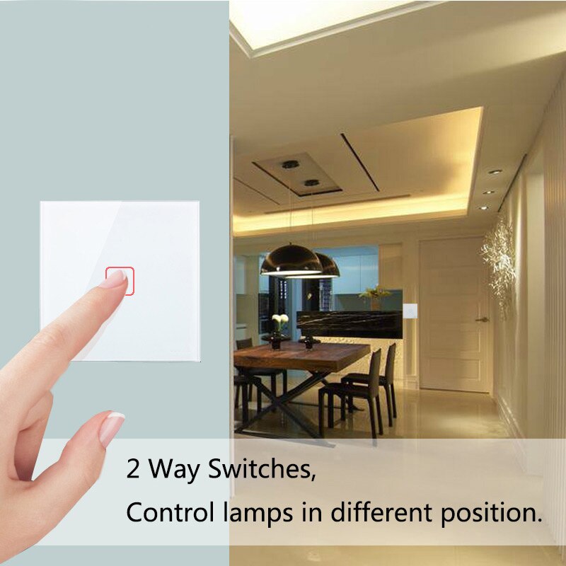 Broadlink TC3 Smart Wifi Muur Light Touch Switch 1/2/3Gang Afstandsbediening Op Off Timer Geen neutrale Nodig Alexa Voice