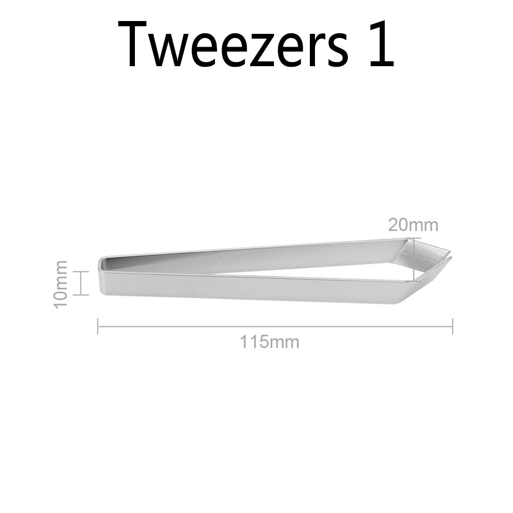 Fish Scale Scraper Stainless Steel Scale Planing Fish Bone Removal Forceps Hand-held Scraping Fish Processor Kitchen Accessories: 1PC Tweezers 1