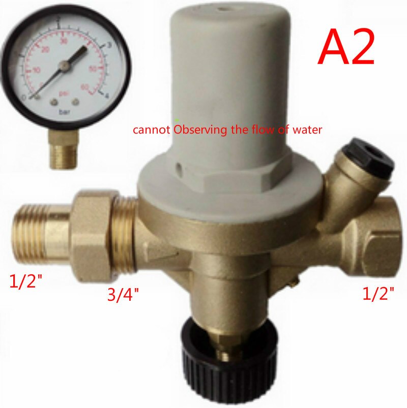 Automatic Filling water valve Observing the flow of water Filling water valve with pressure gauge Pressure reducing valve