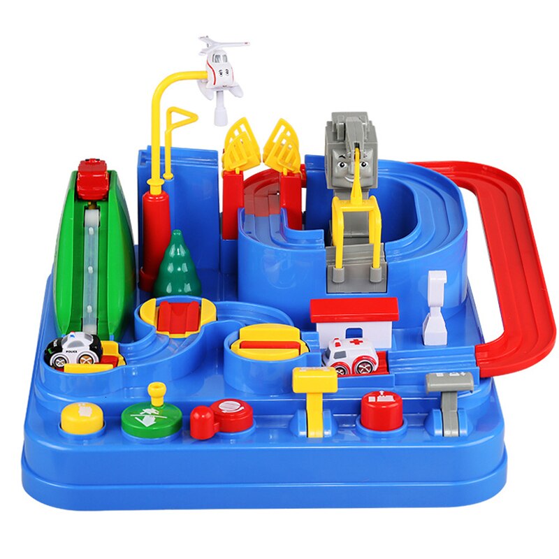Kinderen Rail Auto Speelgoed Racing Trein Tracks Adventure Handleiding Cars Tafel Spel Puzzel Speelgoed Voor Kinderen Huis Play Game