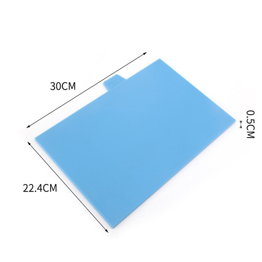 4Pcs Colour Coded Chopping Board Set Kitchen Non-slip Cutting Block with Holder Environment-Friendly and Pollution-Free