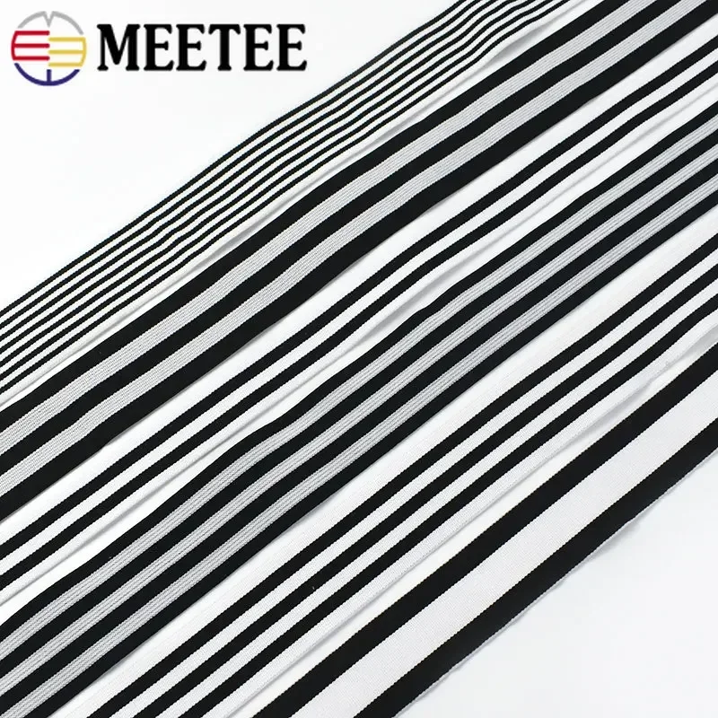 3/5/10M 25-50Mm Streep Elastische Band Webbing Voor Ondergoed Broek Elastiekjes Lint Elastiek Tape Diy Kleding Naaien Accessoire