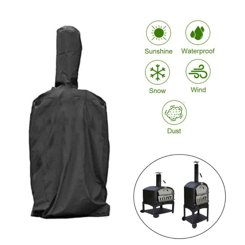 Patio Outdoor Pizza Oven Cover Oxford Cloth Wood-Fired Charcoal Fired Bread Oven 11UA