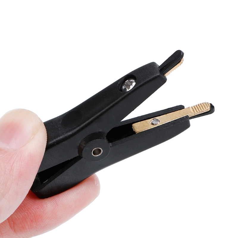 2PCS Copper Plated Alligator Clip Twee-level Test clip Vier-Klem LCR Kelvin Max Open lengte 25mm Zwart + Rood