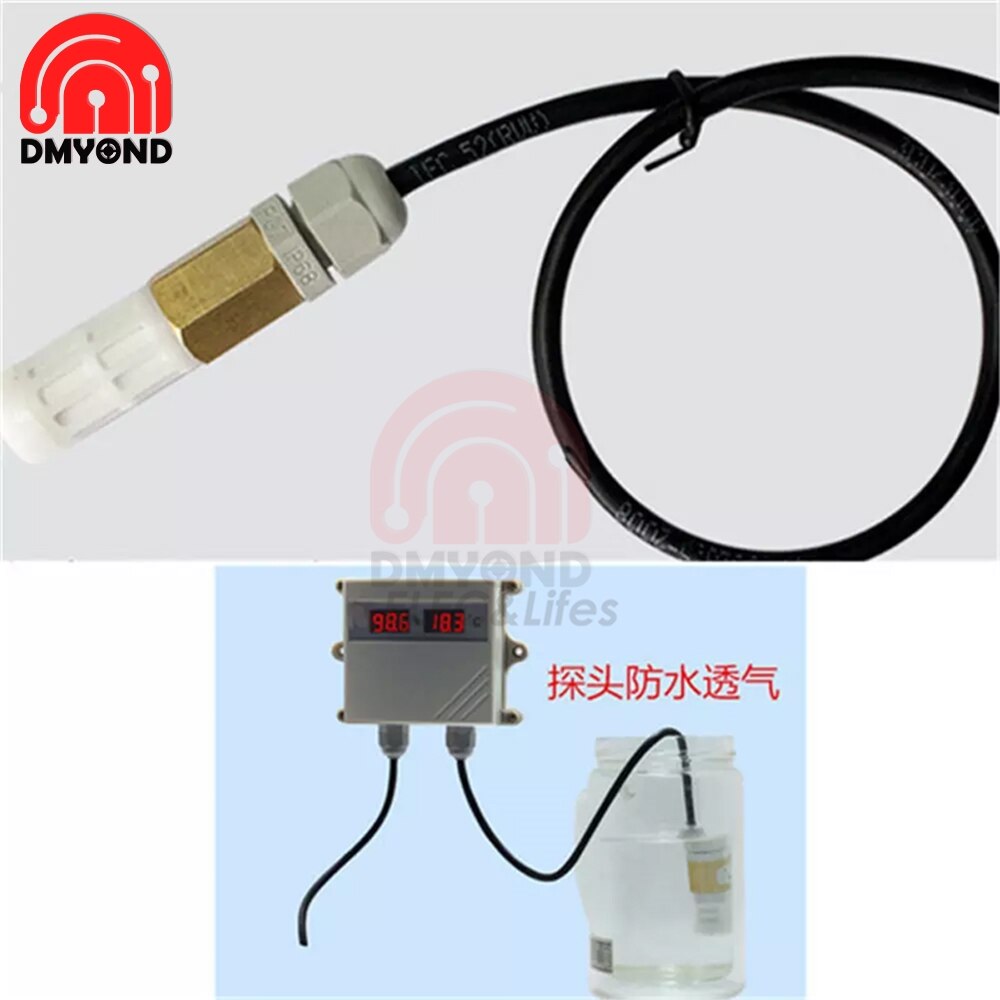 SHT20 Temperature Humidity Sensor High Temperature Copper Sintering & PE waterproof probe Soil Moisture SHT20 Sensor module