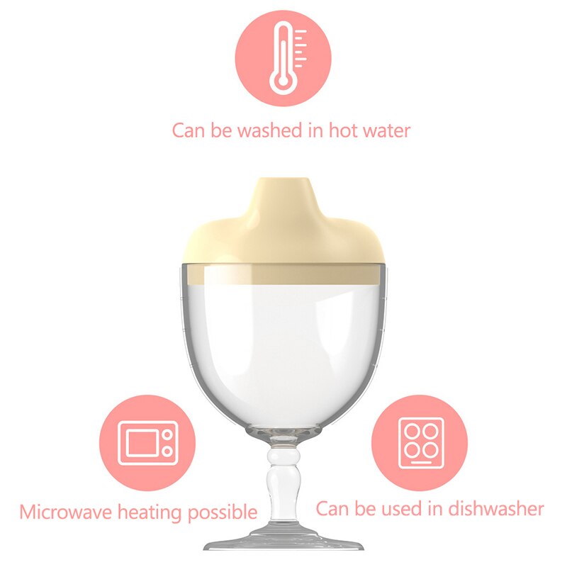 150ML calice per bambini bicchiere d'acqua a forma di anatra bottiglia per il latte bottiglia per il latte, usato per alimentare il bambino per imparare a bere l'allenamento dell'acqua