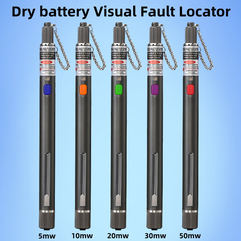 COMPTYCO FTTH Visual Fault Locator Optical Fiber Cable Tester Tool 5/10/20/30/50MW VFL 2.5MM(SC/FC/ST) Interface