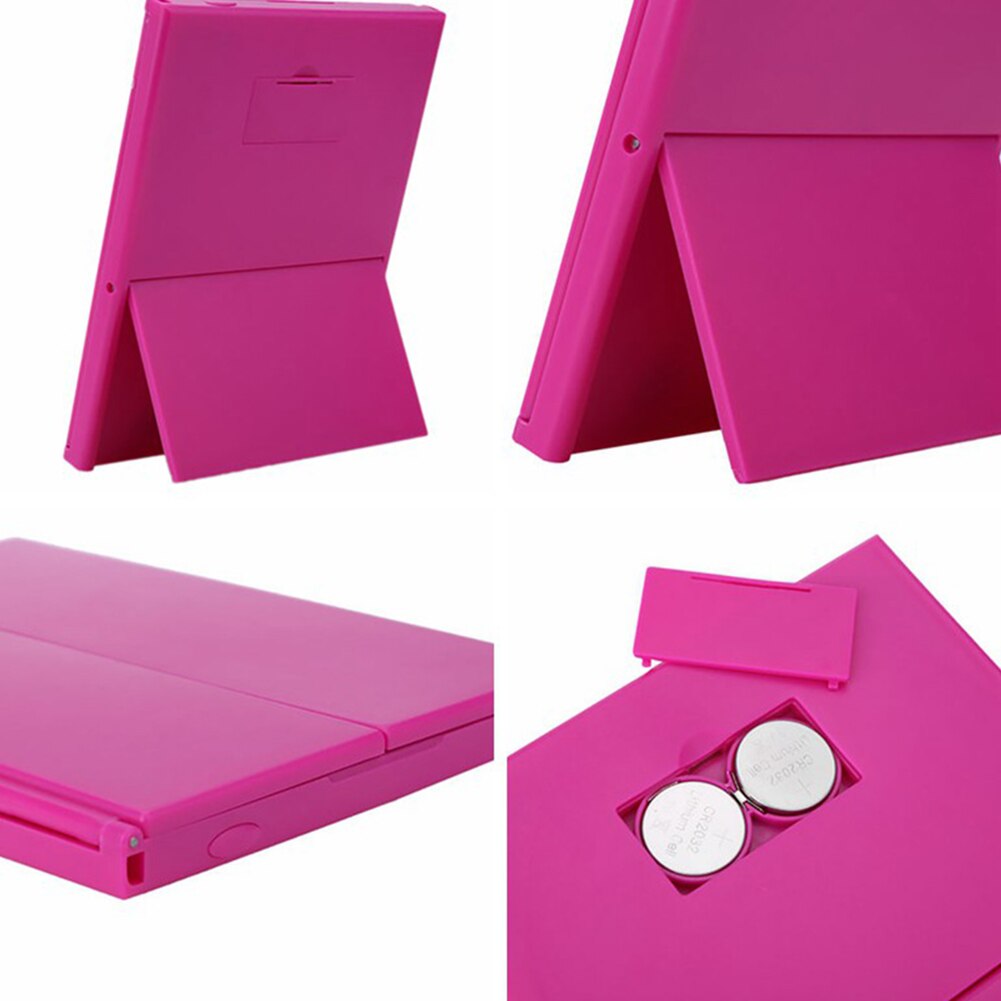 LED Foldable Makeup Mirror Cosmetic Mirror Compact Make Up Hand Vanity Mirror With Lights Beauty Accessories