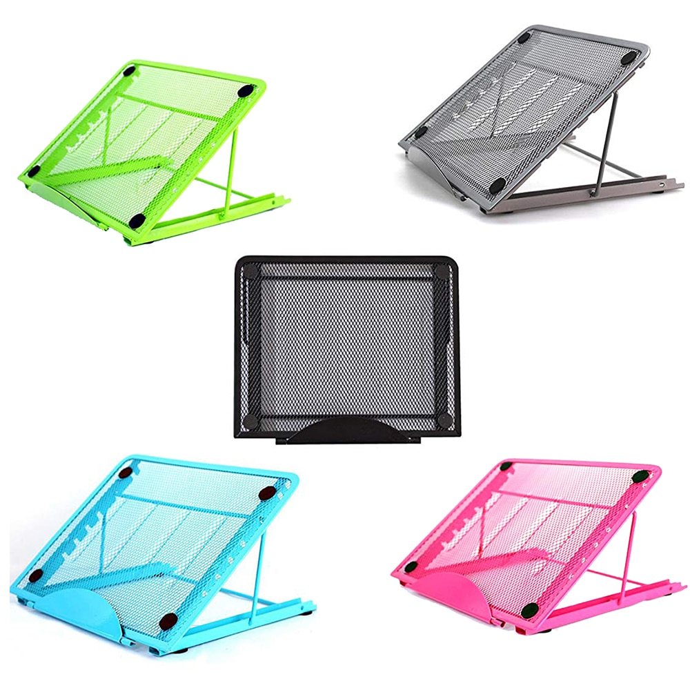 Verstelbare Laptop Stand Folding Cooling Mesh Beugel Desktop Kantoor Tablet Pad Lezen Stand Warmte Reductie Houder Hand Tool