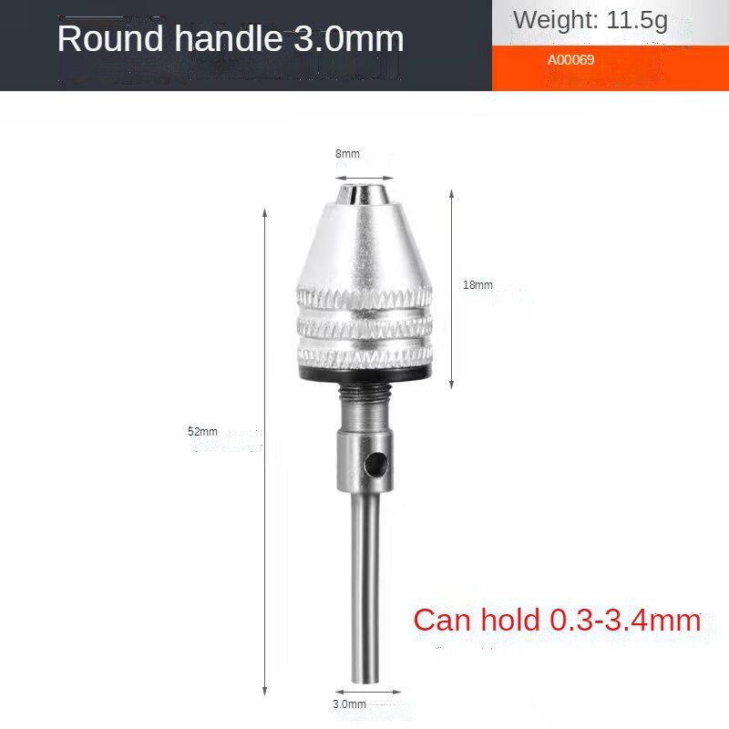 -Selling Fast Three-Claw Chuck Hexagonal Handle Electric Drill Conversion Joint Twist Drill Chuck Electric Grinder Drill Chuc: Blue