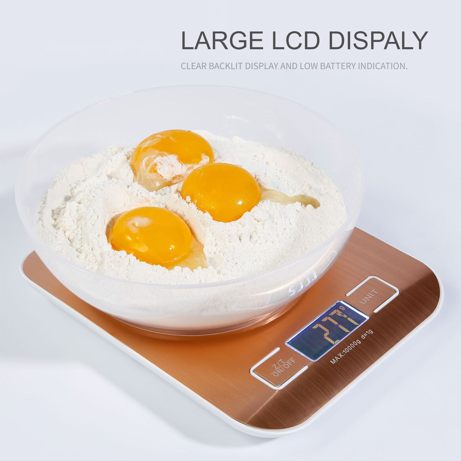 Kitchen Scale Digital LCD Food Scale Weight KG G oz ml lb kitchen accessories Stainless Steel Portable Food Scale 1g Precise