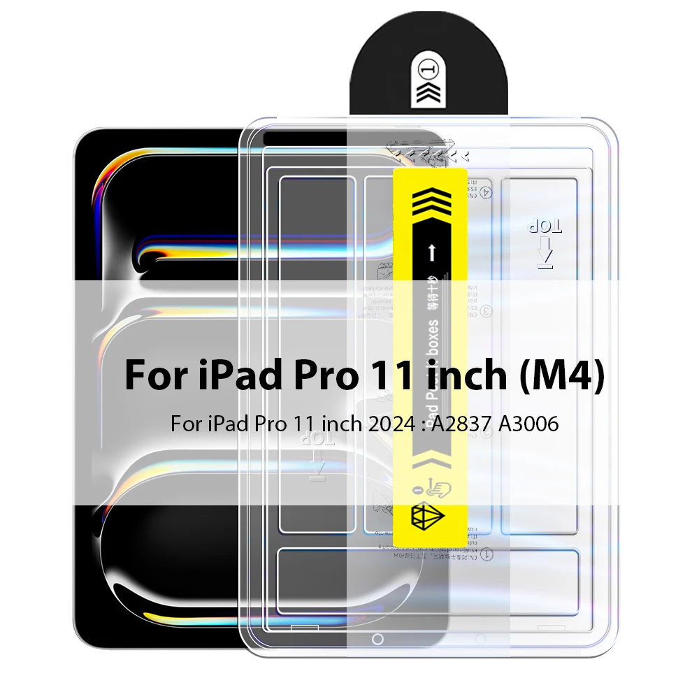 Tempered Glass Screen Protector For Ipad Pro 13 11 M4 12.9 10 9 10th 9th Generation Air 5 4 3 2 M2 Mini 6 7 8th 10.2 Accessories: SKY BLUE