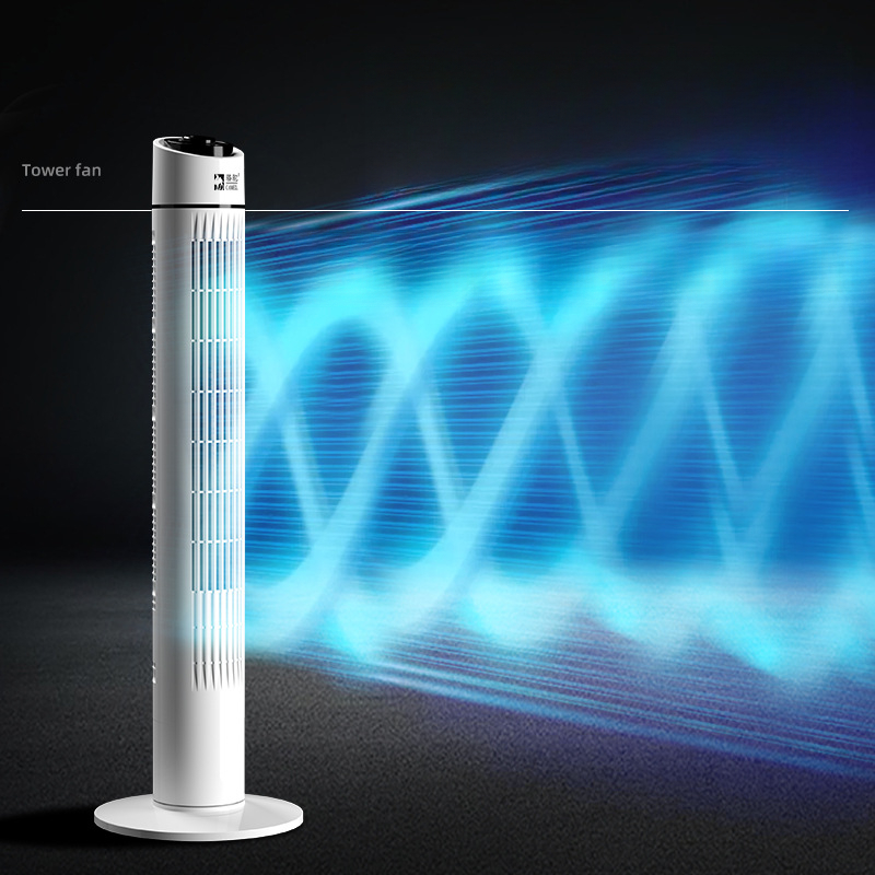Turm-Bodenventilator mit 3 sanften Modi, leiser, energieeffizienter oszillierender Ventilator, schützendes Gitter-Drehknopf für Wohnheimzimmer