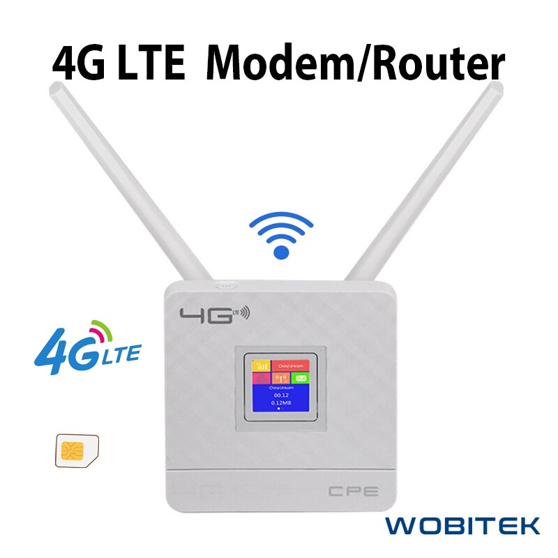 4G Lte Wifi Router Met Sim Card Slot CAT4 150Mbps Draadloze Cpe Fdd/Tdd Unlock Modem Externe antennes Wan/Lan RJ45