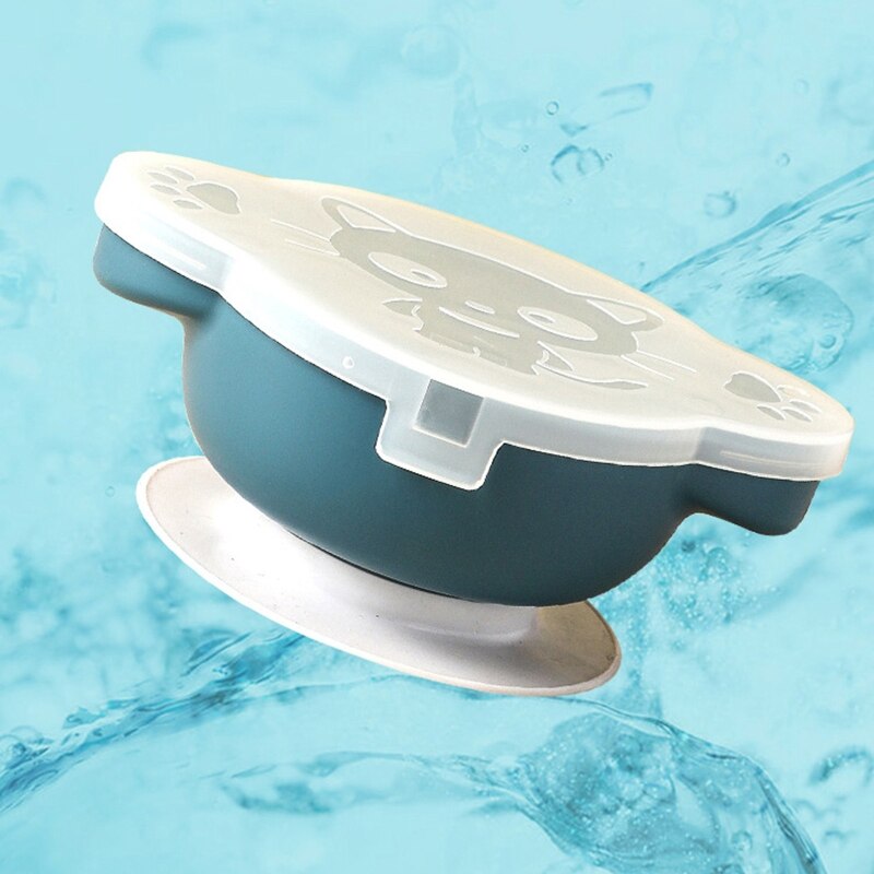 Assiette à dîner pour bébé, bol à ventouse avec cuillère à paille, ensemble de fourchettes, plats antidérapants à succion, formation, vaisselle d&#39;alimentation pour tout-petits