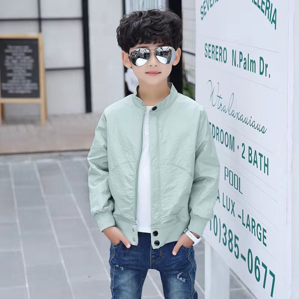 4 5 6 7 8 9 10 11 12 13 Jr Effen Kleur Kids Jongen Jassen Voor Lente Herfst Jongens jas Kinderen Windjack Casual Kleding