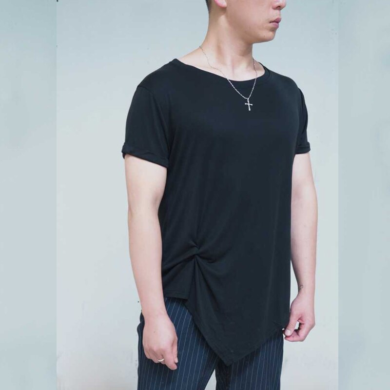 Latin Dance Tops Mannen Dans Kleding Zwart T-shirt Praktijk Slijtage Zomer Korte Mouwen Top Ballroom Dance Shirts Standaard BI649