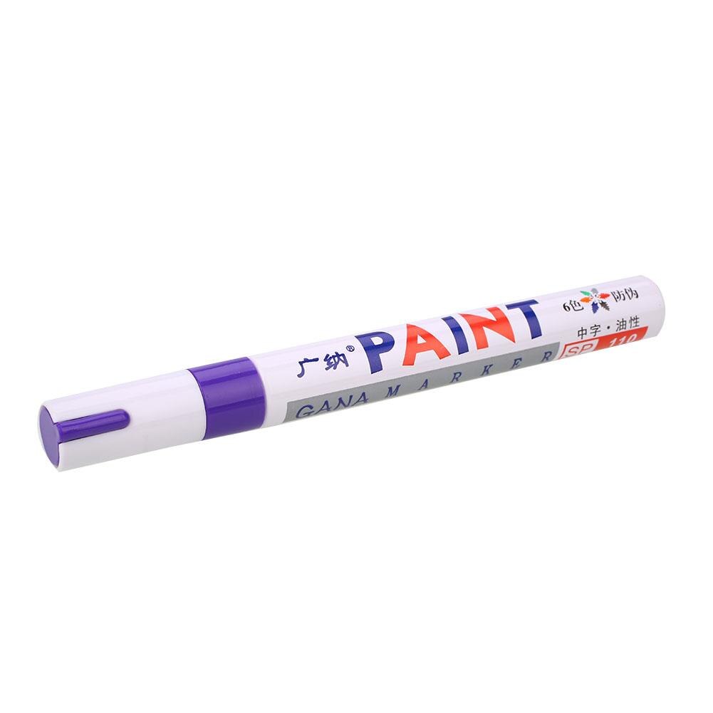 Repair Pen Permanent Permanent Car Car Scratch Repair Pen Remover Painting Paint Marker Pen Universal Waterproof Tire: Purple