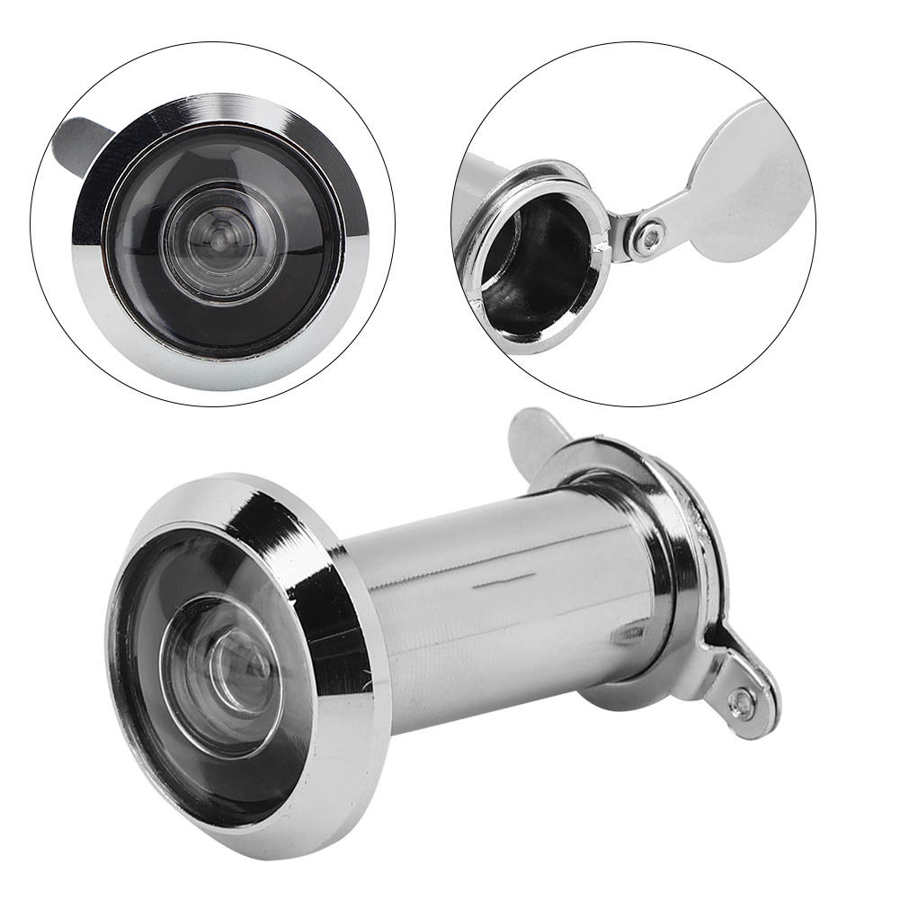 2Stck 220 ° Weitblick Winkel Tür Zuschauer Heimat Sicherheit Anti-Diebstahl Guckloch Verstellbare Glas Objektiv Mit Zurück abdeckung 14/16mm Offene See