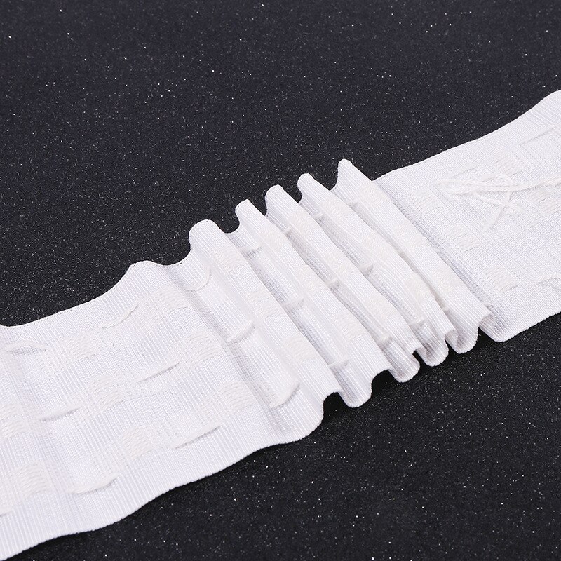Rideau résistant à poinçonnage | Bande plissée, accessoires de tissu de rideau, bande à crochet romain, bandes d'anneau en tissu blanc Non tissé