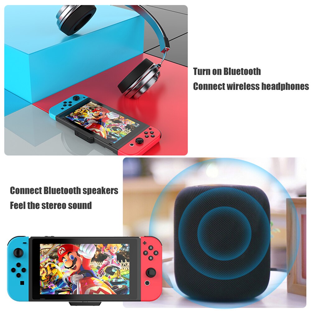 Drahtlose Bluetooth Sender V 5,0 Empfänger Für Nintendo Schalter Niedrigen Latenz Typ-C USB kabellos Adapter