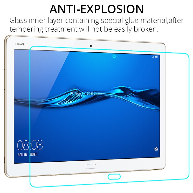 Tempered Glass Film Screen Protector for Huawei Mediapad M5 Lite 10.1 M5 Lite 8.0 T5 10 T3 10 9.6 M6 10.8 T3 8 Tablet Glass
