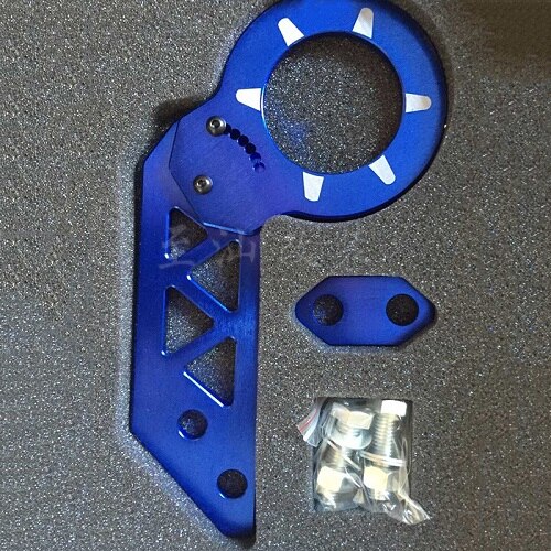 adjustable VMS split rear towing hook tail hook car modification rear rod towing hook decorative towing hook: blue
