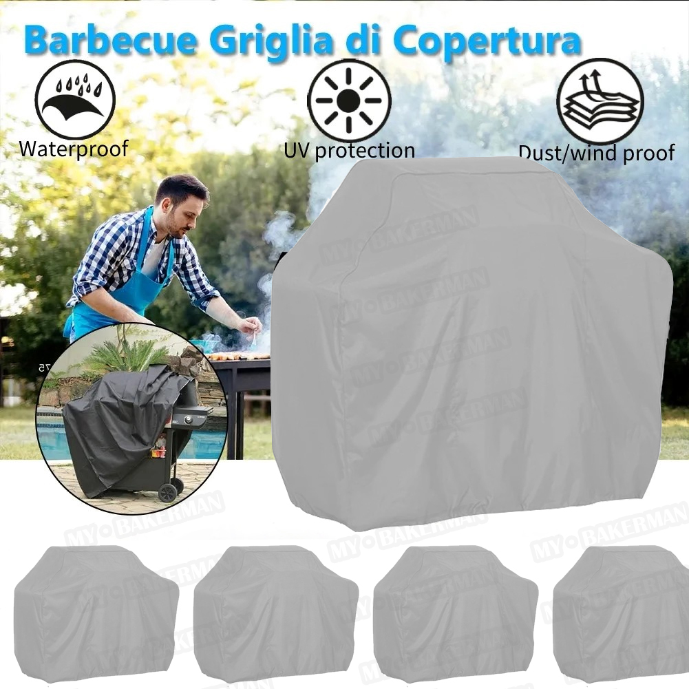 8 Maten Buiten Barbecue Hoes Stof En Waterdichte Weber Zware Barbecue Hoes Regen Proof Buiten Barbecue Cover Rond