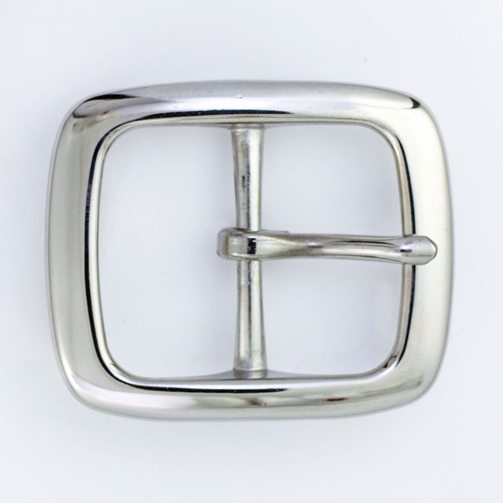 1-1/2'' Stainless Steel Belt Buckle Hand-polish Leathercraft Hardware GK006