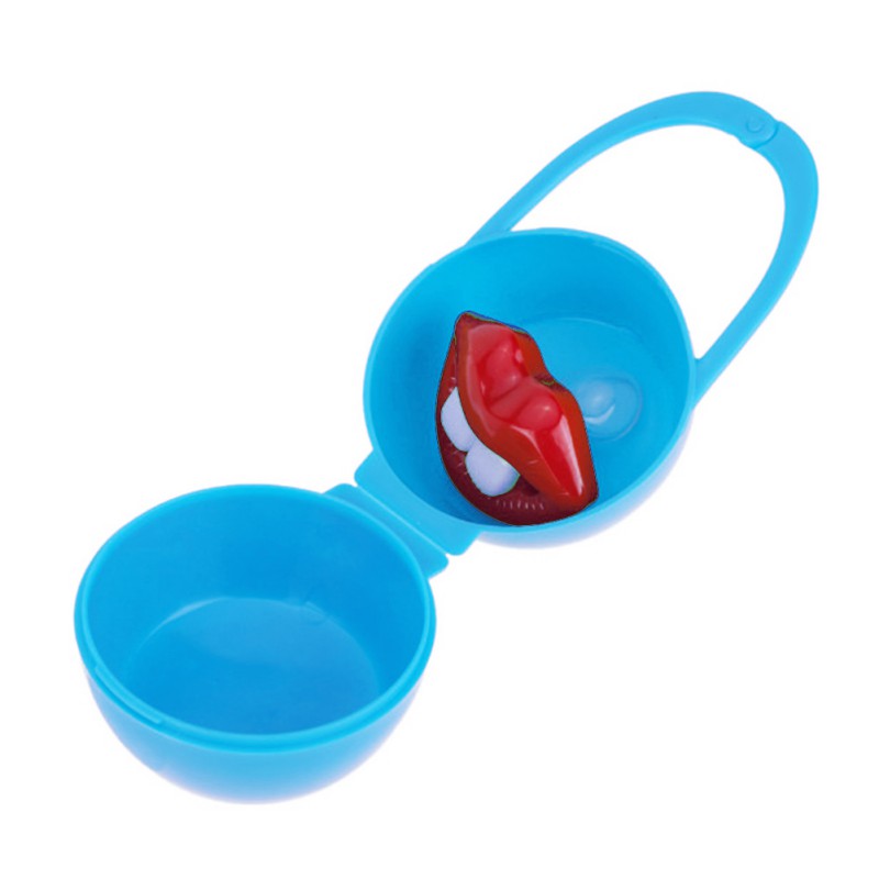 Safe Fopspeen Houder PP plastic Doos Baby Fopspeen Container Houder Fopspeen Dummy Doos Reizen Storage Case: Blauw