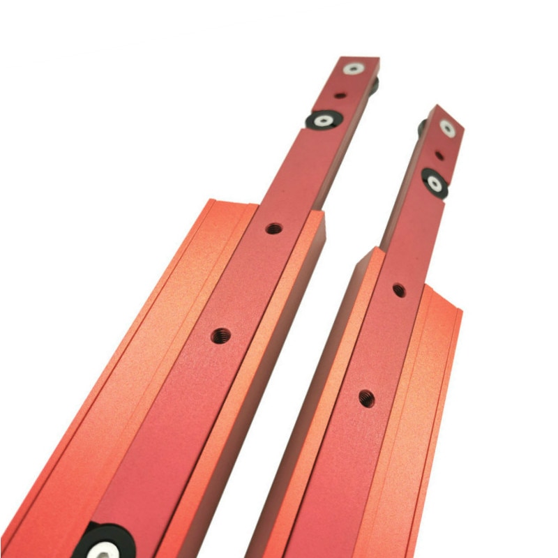 Woodworking Tools Chute Aluminium T-tracks Model 45 T Slot and Standard Miter Track Stop Miter Bar for Workbench Router Table