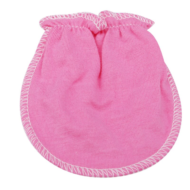 3 pçs/set Luvas Luvas Bebê Super Macio Newborn Boy Girl Segurança Raspe Mittens Tamanho 0-6 Meses Do Bebê Acessórios: pink