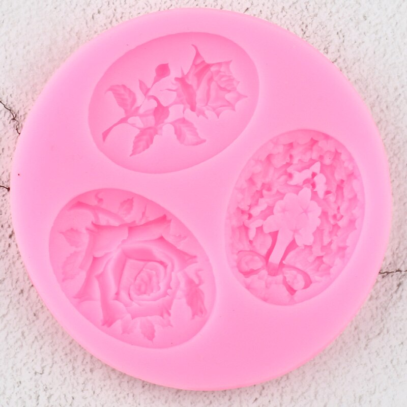 Rose Flower Silicone Molds Sugarcraft Wedding Cupcake Topper Fondant Cake Decorating Tools Candy Clay Chocolate Gumpaste Moulds
