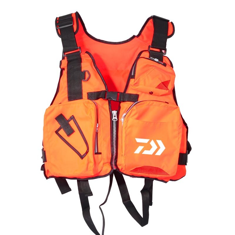 Gilet de pêche de plein air, veste de sauvetage de flottaison, filet de natation, Portable, multi-poches, veste de sécurité détachable,: 02