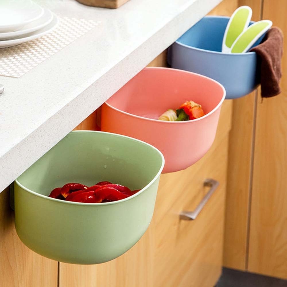 Rubbish Bin Trash Can Kitchen Cabinet Door Hanging Garbage Can Kitchen Rubbish Storage Box Waste Bin basurero cocina #BL1